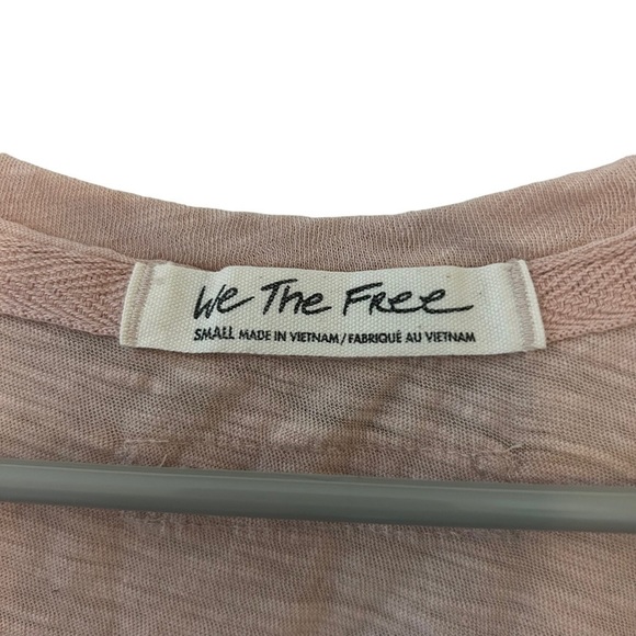 Free People Betty Long Sleeve Misty Pink Size Small - Picture 8 of 8